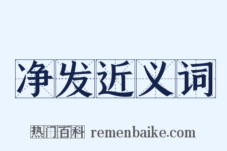 净发近义词是什么意思的图片